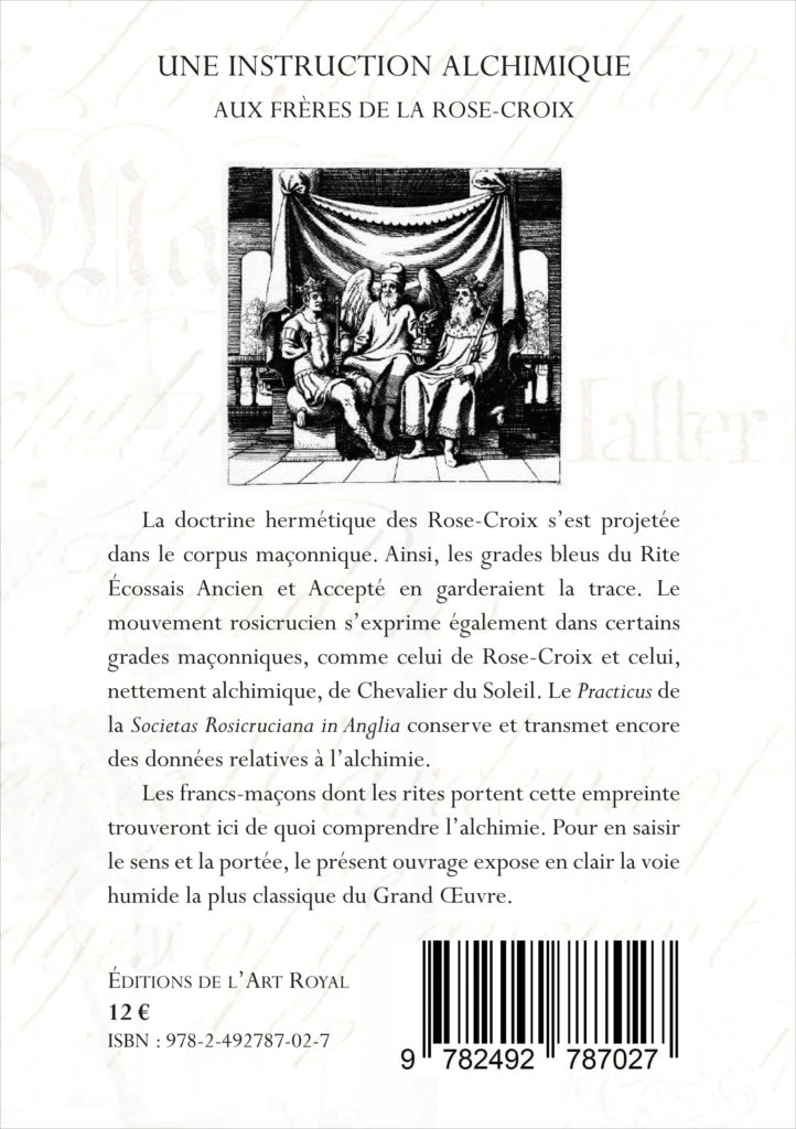 Une instruction alchimique aux Frères de la Rose-Croix, Jules Mérias