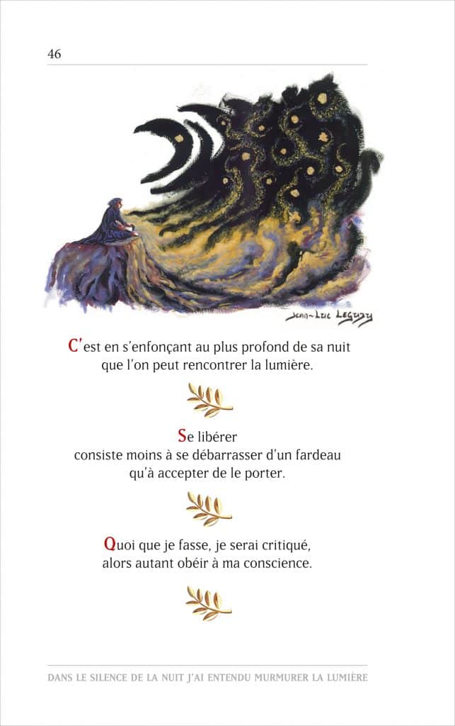 Dans le silence de la nuit j'ai entendu murmurer la lumière, Jacques Morabito